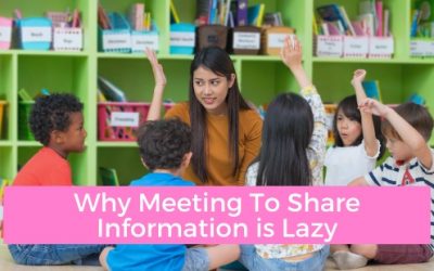 Why Meeting to Share Information is Lazy