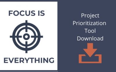 Focus is Everything:  Download the Project Prioritization Tool
